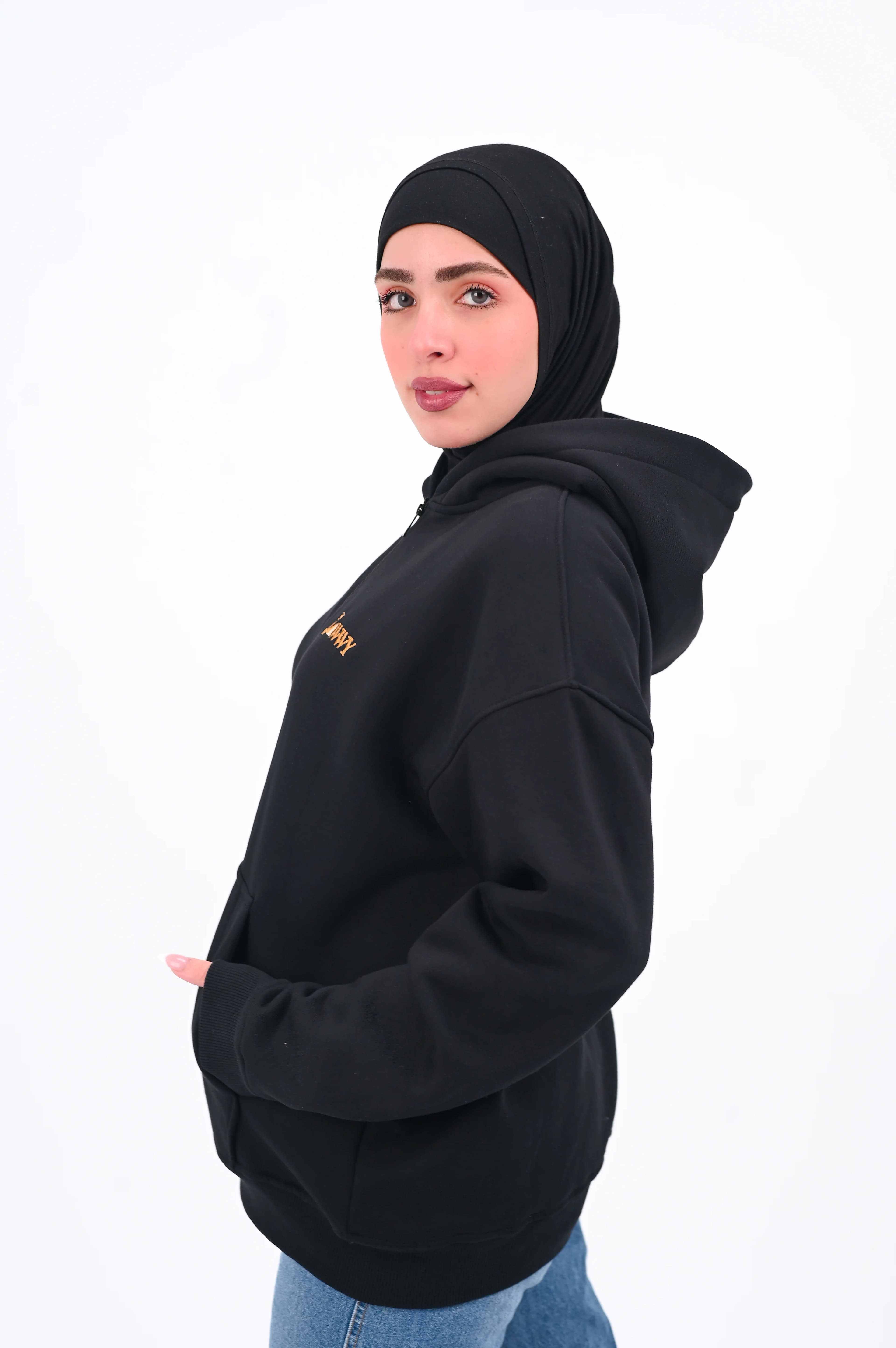 JAWWY Oversized Zip Hoodie