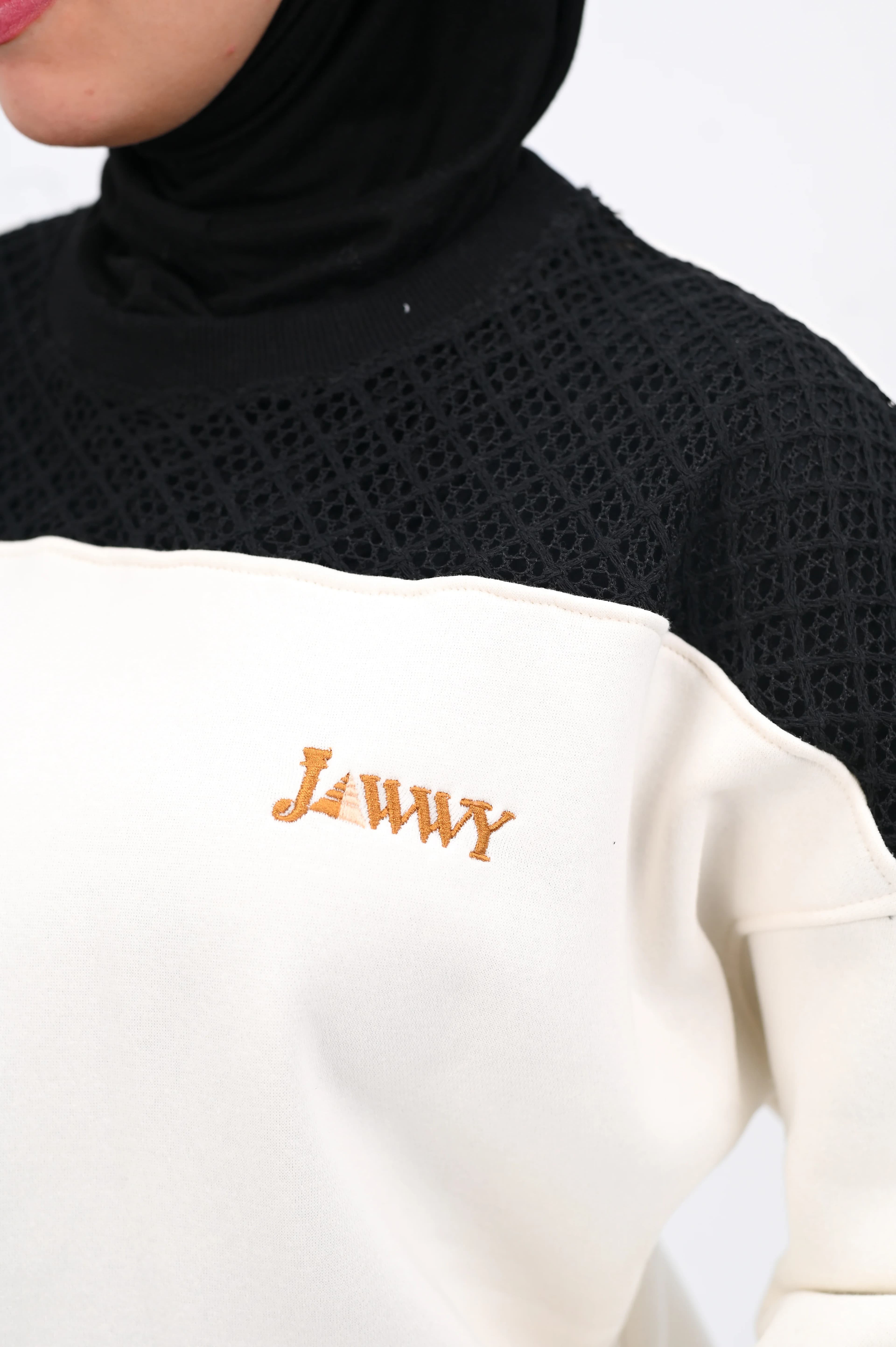 JAWWY Oversized Mesh Hoodie